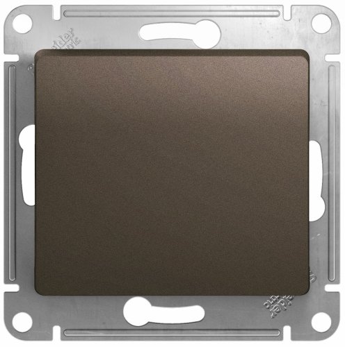 Переключатель без рамки Systeme Electric Glossa 1-кл. проходной шоколад картинка